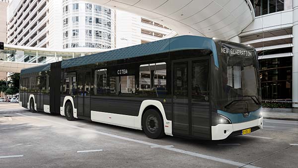 Der neue Citea ist auch als 18,1 Meter langer Gelenkbus erhältlich.
