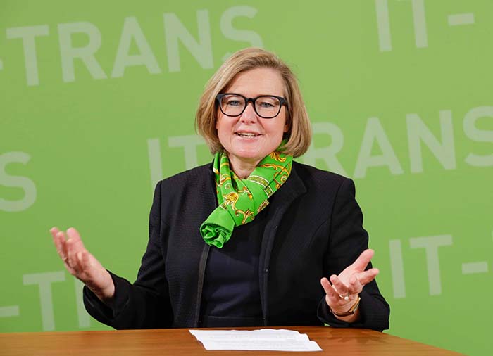 Britta Wirtz ist Geschäftsführerin der Messe Karlsruhe, die die IT-TRANS zusammen mit der UITP veranstaltet hat.